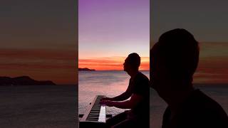 Sara Perche Ti Amo ❤️🎹🇮🇹 piano calm sunset [upl. by Zonnya]