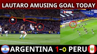 Lautaro martinez amusing goal today match 😯। Argentina vs peru today match 2024 [upl. by Kenay]