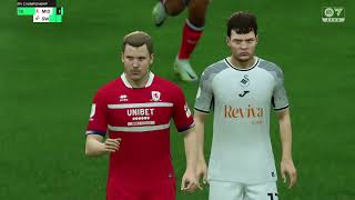 EA FC 24  Middlesbrough vs Swansea City  Championship 2024 ft Latte Lath Burgzorg  PS5™ 4K60 [upl. by Yrak852]