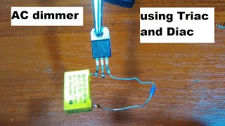 How to make AC Light dimmer using Triac and Diac [upl. by Annirac]