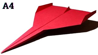 How to make a Paper Airplane impossible plane  Como hacer un avion en papier aviao de papel [upl. by Maggi229]