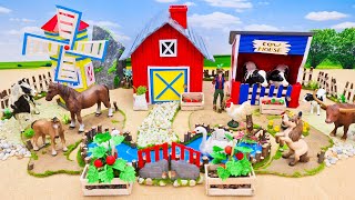 22 Minutes Best DIY Barnyard for Animals and Windmill  Small Farm Diorama  Miniature Cattle Farm [upl. by Murage]