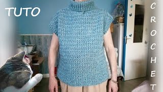 TUTO CROCHET Comment faire un débardeur [upl. by Annabel966]