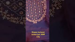 Shopsy kurtaset review just 308₹ only [upl. by Noraed]