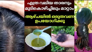 Hair fall amp dandruff treatment at home❤How to reduce scalp itching❤Best forehead hair loss remedy [upl. by Eno508]