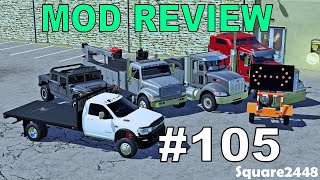 Farming Simulator 19 Mod Review 105 Ram Flatbed Placeables Shops Service Trucks Trailers amp More [upl. by Lemrahc524]