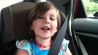 5 yearold singing the French alphabet [upl. by Anatlus]