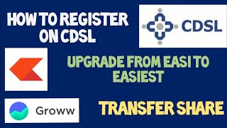 How to register on CDSL account Easi to Easiest online transfer share [upl. by Stearns]