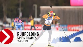 SPRINT DAMES  RUHPOLDING 2020 [upl. by Odlonyer]