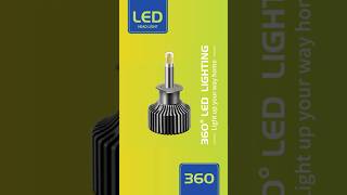 Comparison between halogen lights and LED headlights ledheadlightled360ledheadlightbulbledlights [upl. by Jansen]