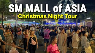 SM MALL of ASIA  Christmas Walking Tour  Night Walk at MOA Skygarden amp SM by the BAY  PHILIPPINES [upl. by Trudi]