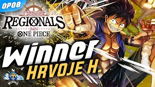 WINNER ST13 LUFFY  HRVOJE H  noHEROES OFFLINE REGIONALS SPELLENSPEKTAKELONE PIECE CARD GAMEOP08 [upl. by Airamat989]