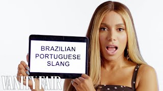 Singer Anitta Teaches You BrazilianPortuguese Slang  Vanity Fair [upl. by Evangelina281]