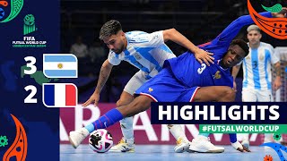 Argentina v France  FIFA Futsal World Cup 2024  Semifinals  Highlights [upl. by Yoc]