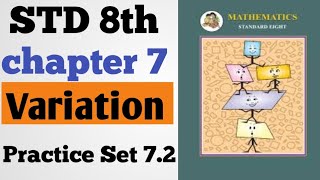 8th mathsVariationclass8practice set72 Maharashtra boardchapter 7STD 8th [upl. by Sorgalim]