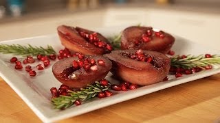 Paleo Poached Pears Recipe For the Holidays  Healthy Desserts  Lighten Up [upl. by Niffirg]