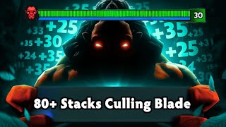 80 Stacks Culling Blade AXE One Shot Army 34Kills Blood Stone  Octarine Core Dota 2 [upl. by Ailyt]