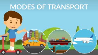 Mode of transport for kids  types of transportation  Transportation video for kids [upl. by Merc]