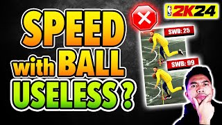 NBA 2K24 Best Build SPEED with BALL is USELESS [upl. by Menzies]