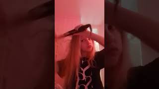 Straightening my hair with my new straighteners [upl. by Tereve548]