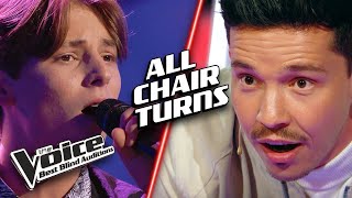 Jaw Dropping 4 CHAIR TURNS on The Voice [upl. by Ariayek]