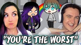 YOURE THE WORST SCOTT  Reacting to Funny Fan Made Gachaverse Stories [upl. by Tur]