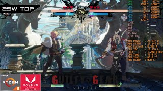 Guilty Gear Strive  AMD Ryzen 3 3200U Vega 3  Gameplay Benchmark [upl. by Bekah]