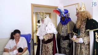 Visita de los Reyes Magos en el Horpital Universitario de Puerto Real [upl. by Yenial]