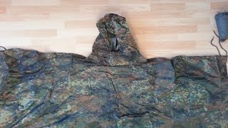 MilTec Flecktarn Camouflage Poncho [upl. by Yreved]