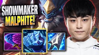 SHOWMAKER TRIES NEW META MALPHITE MID  DK ShowMaker Plays Malphite MID vs Zed  Season 2023 [upl. by Anairb899]