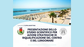 Presentazione dello studio scientifico per azioni strategiche di riqualificazione del lungomare [upl. by Attenreb]