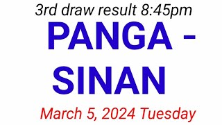 STL  PANGASINAN March 5 2024 3RD DRAW RESULT [upl. by Nyllaf]