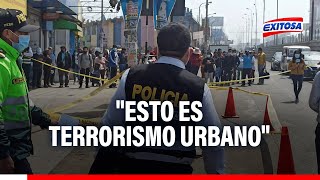 🔴🔵quotEsto es terrorismo urbanoquot César Ortiz aumento de casos de extorsión y sicariato [upl. by Nevs]