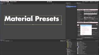 TextMesh Pro  Working with Material Presets [upl. by Karie]