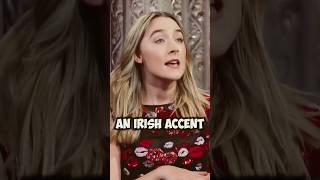 SAOIRSE Ronan teaches Stephen Colbert an Irish Accent ytshorts saoirseronan stephencolbert irish [upl. by Gargan]