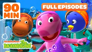 Tyrone amp Pablo Find Mermaids  Castaways Adventure w Uniqua  Full Episodes  The Backyardigans [upl. by Tersina]