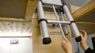 Using the Youngman Telescopic Loft Ladder [upl. by Adimra]