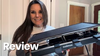 CUSIMAX Raclette Grill Electric Grill Table Portable 2 in 1 Korean BBQ Grill Honest Product Review [upl. by Hnamik]