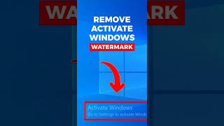 How to Remove Activate Windows Watermark in 30 Seconds tipsandtricks shorts windows [upl. by Durning577]