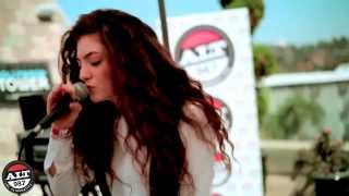 Lorde quotTennis Courtquot LIVE from the ALT 987 Penthouse [upl. by Daeriam]