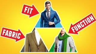 Intro To Style Pyramid Fit Function Fabric Wardrobe Basics For Men [upl. by Tewfik]