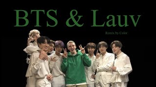 BTS amp Lauv Remix by Color  Dynamite  Paris in the rain  방탄소년단 [upl. by Andrel759]