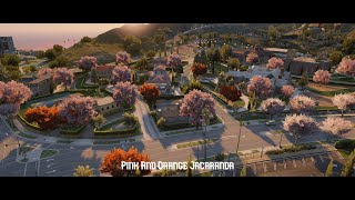 Jacaranda Trees  Pink and Orange  FiveM  Server Sided fivem mods fivem mapfivem [upl. by Derriey]