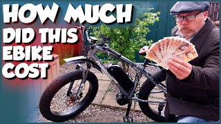 HOW MUCH DID THE ELECTRIC FAT BIKE COST  HOW MUCH DOES A 15000 WATT EBIKE BUILD COST [upl. by Lawrence]