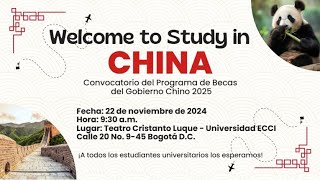 Convocatoria del programa de becas del gobierno Chino 2025 [upl. by Ybreh521]