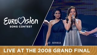 Jelena Tomašević feat Bora Dugic  Oro Serbia Live 2008 Eurovision Song Contest [upl. by Annaiuq]