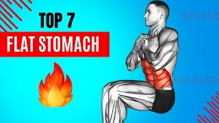 Achieve a Flat Stomach with These 7 Simple Exercises – No Gear Required [upl. by Eidob]