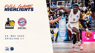 MHP RIESEN Ludwigsburg vs FC Bayern München Basketball  Game Highlights  VF Spiel 4 Saison 2324 [upl. by Dorcia74]