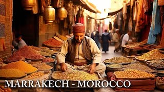 Marrakech Walking Tour 4K  Explore Ben Youssef Madrasa El Fna Square amp More [upl. by Eveline558]