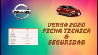 VERSA 2020  Ficha Tecnica [upl. by Nylirem]